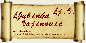LJubinka Vojinović vizit kartica